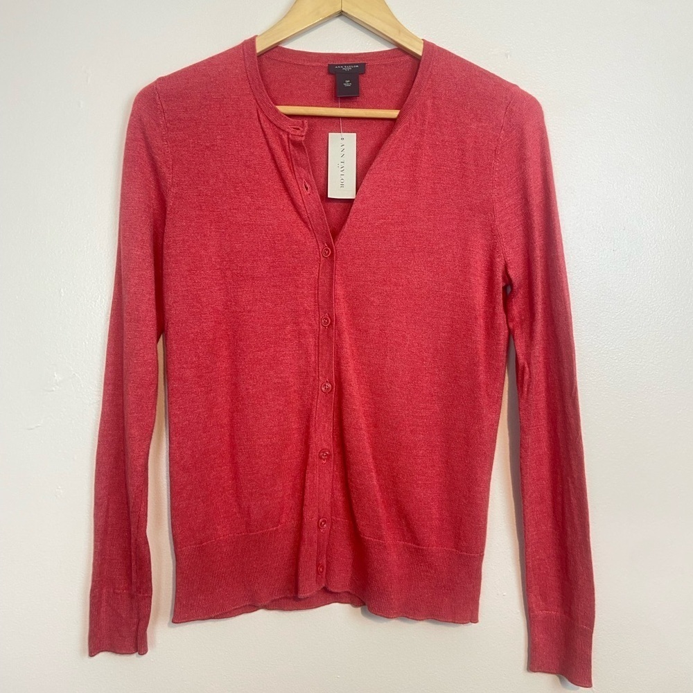 NWT Ann Taylor Petite Button-Front Cardigan – Size SP